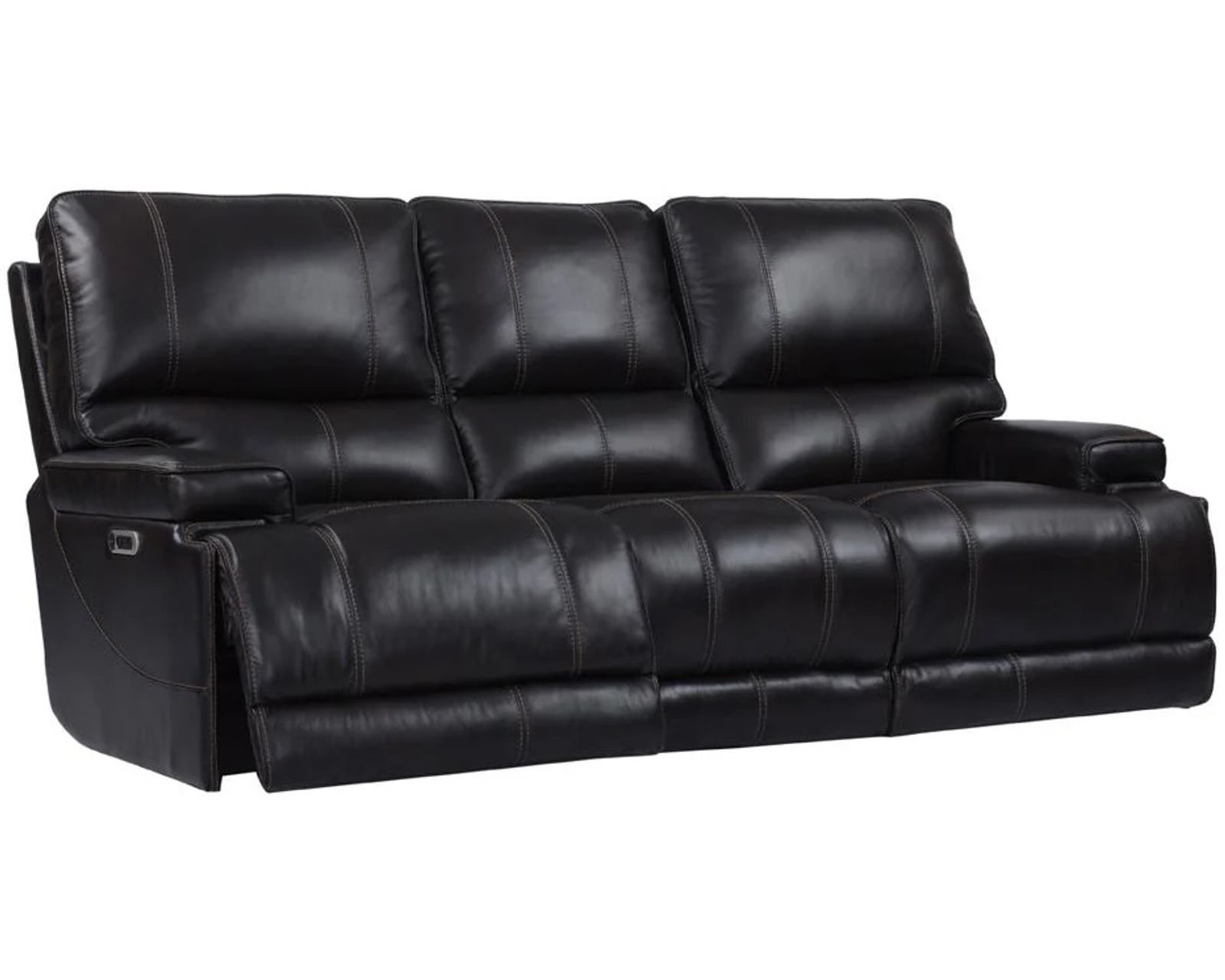 Whitman FreeMotion Cordless Power Reclining Sofa (Battery Operated) in Leather Coffee