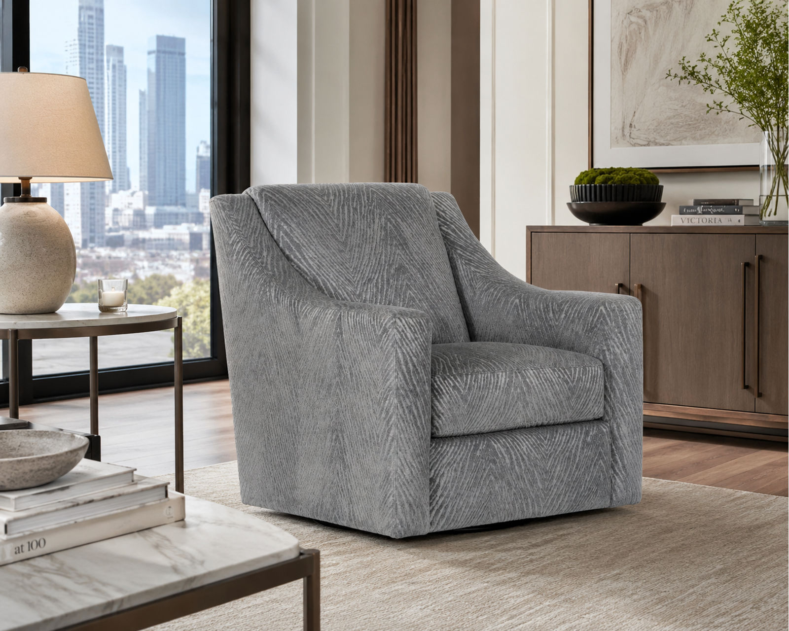 Lamar Stationary Sofa in Shark Blue (90") - Image 32