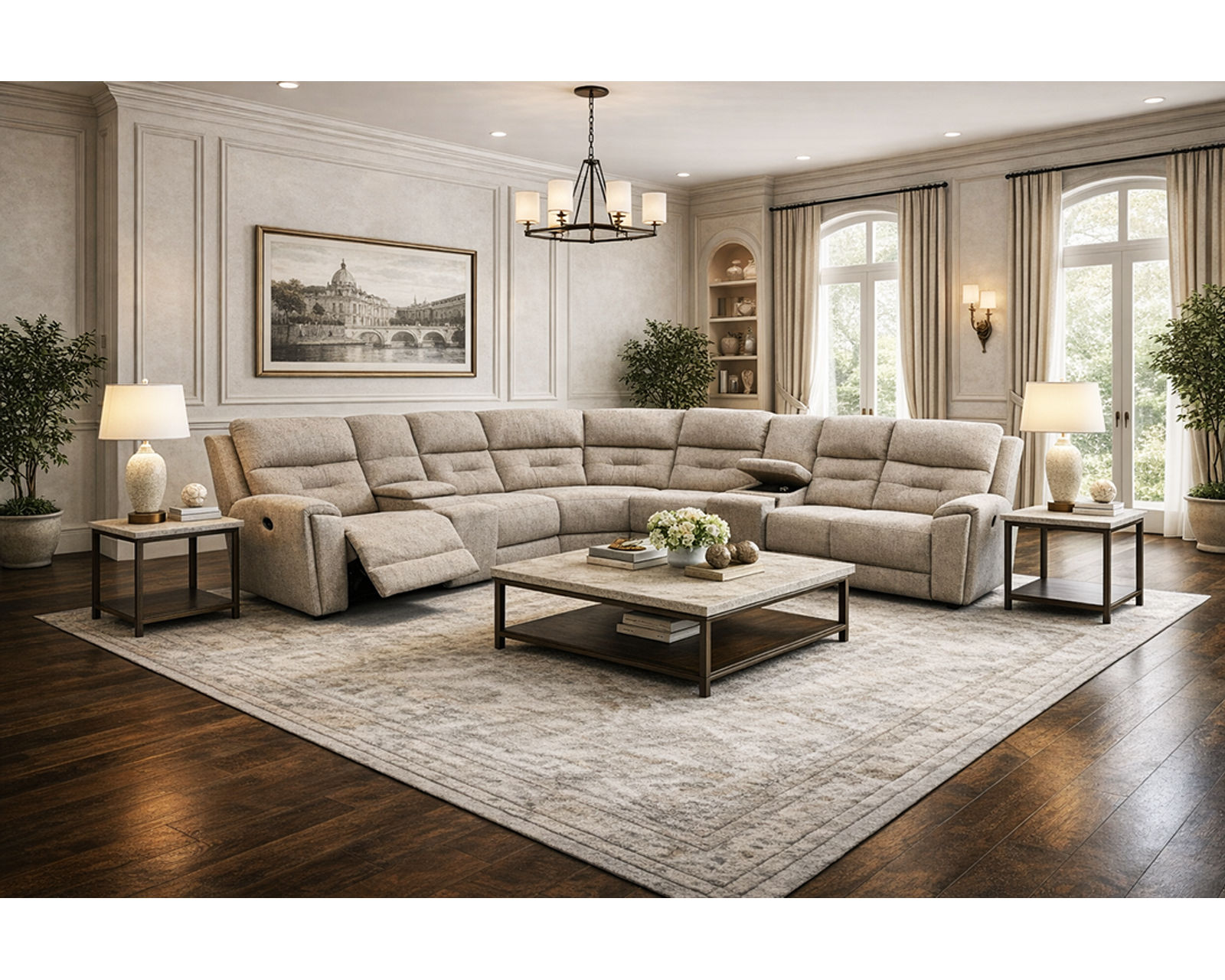 Andrea EZ3600 Reclining Sectional (100 Standard and Performance Fabrics) - Image 4