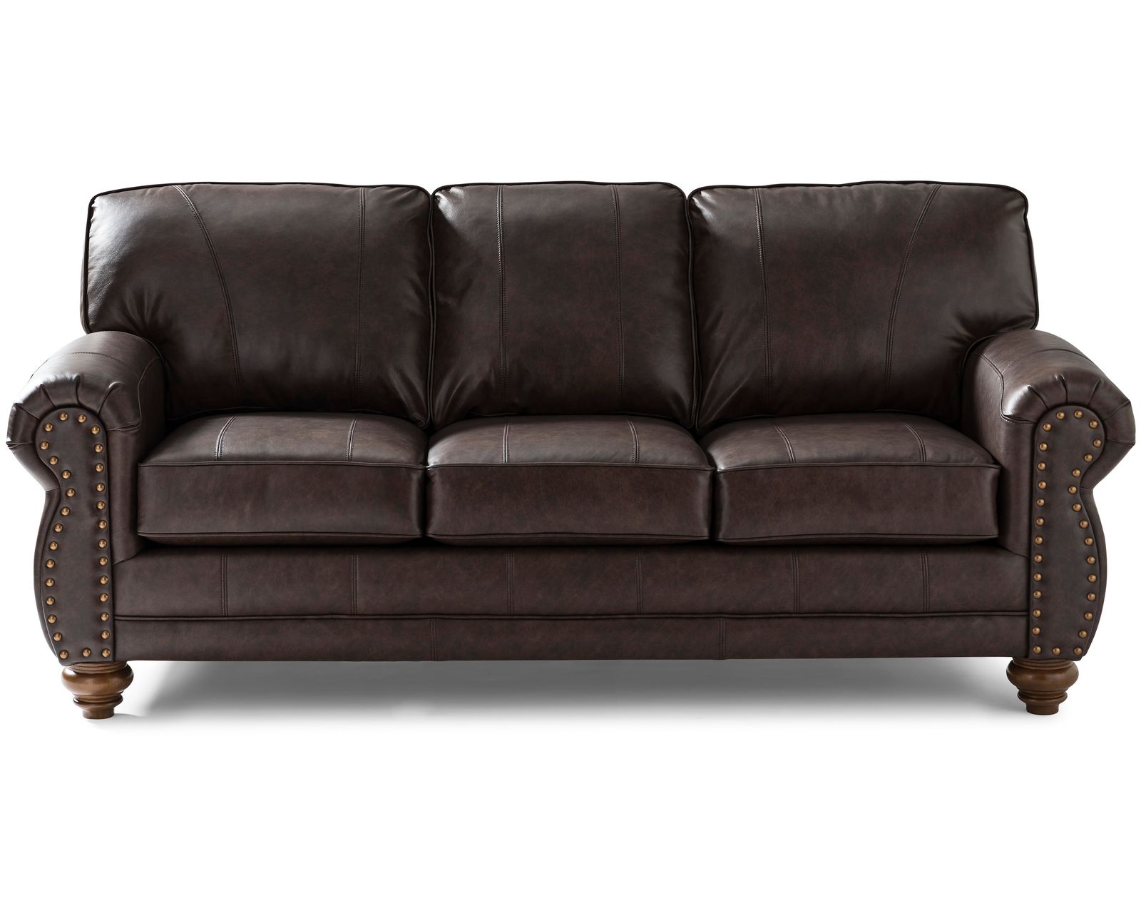 🎣 Noble 83" Leather Sofa