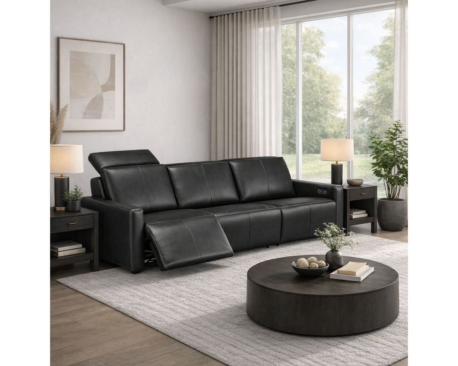 Patty Dual Power Reclining Sofa — Available in Standard & Wide Cushions, 140+ Leather Options, and 77", 80", or 109" Widths - Image 3