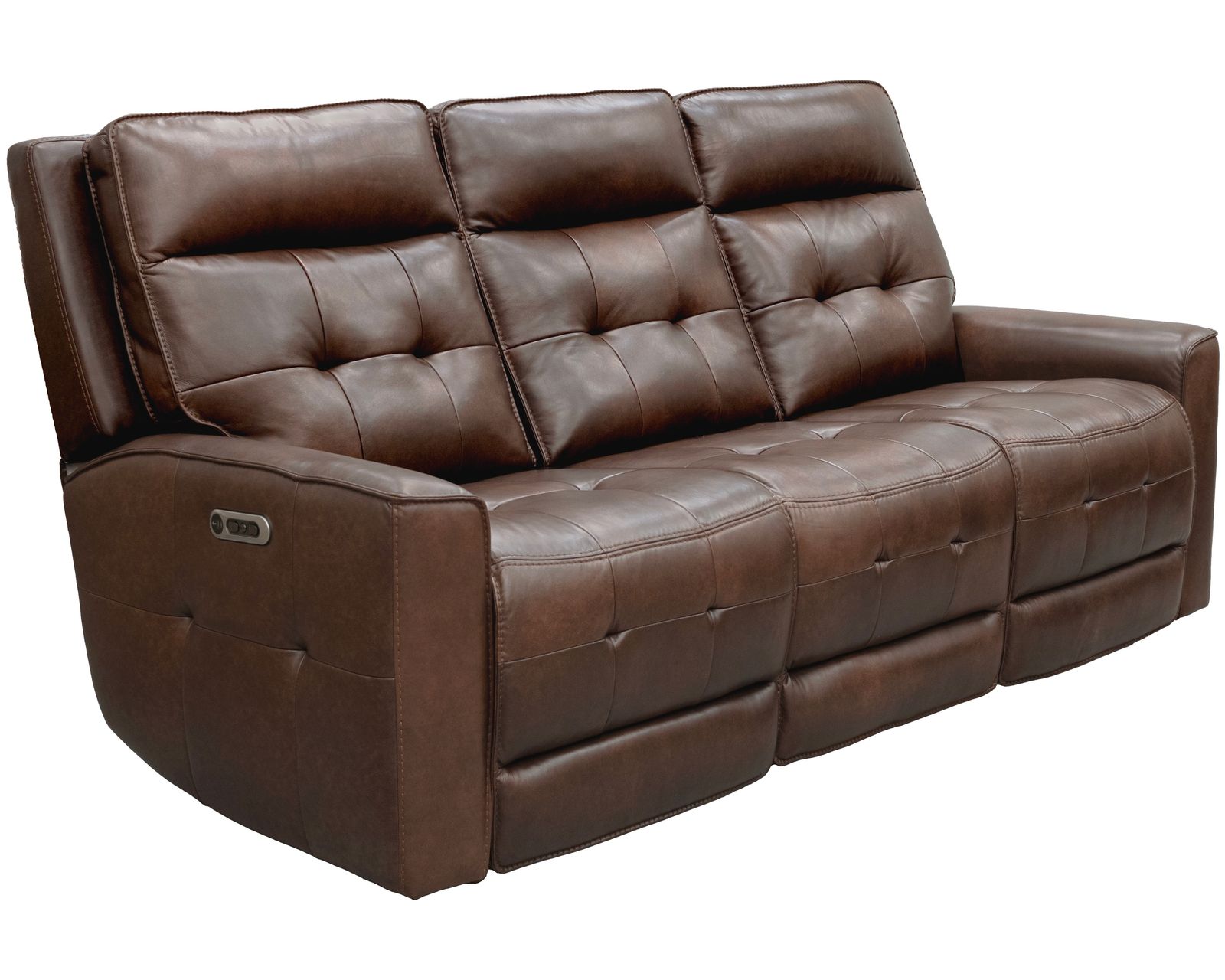 Canterbury 84" Zero Gravity Power Headrest Power Reclining Leather Sofa Acorn (In stock - Free shipping)