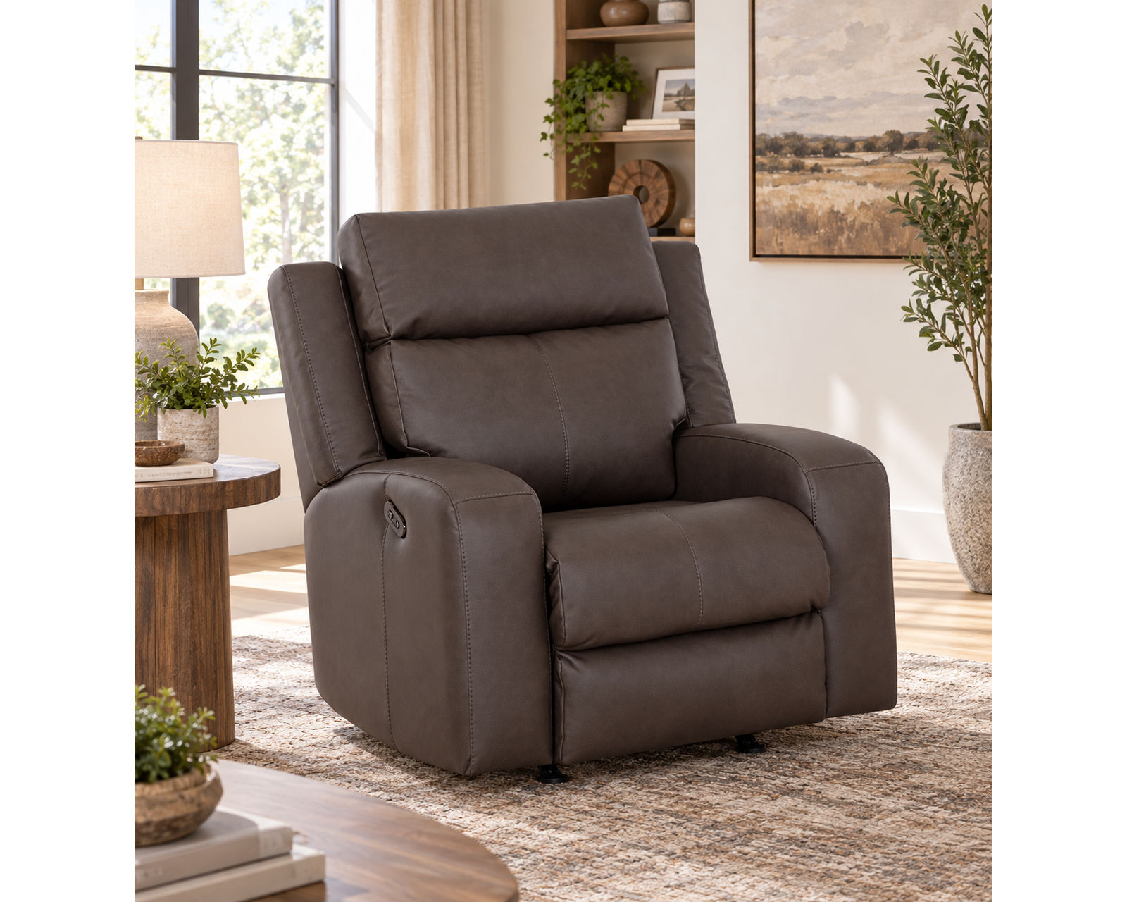 Winston 92" Reclining Sofa with Drop-Down Table & Cupholders (Sophisticated Style. Serious Comfort. Neori Air Massage Option) - Image 15