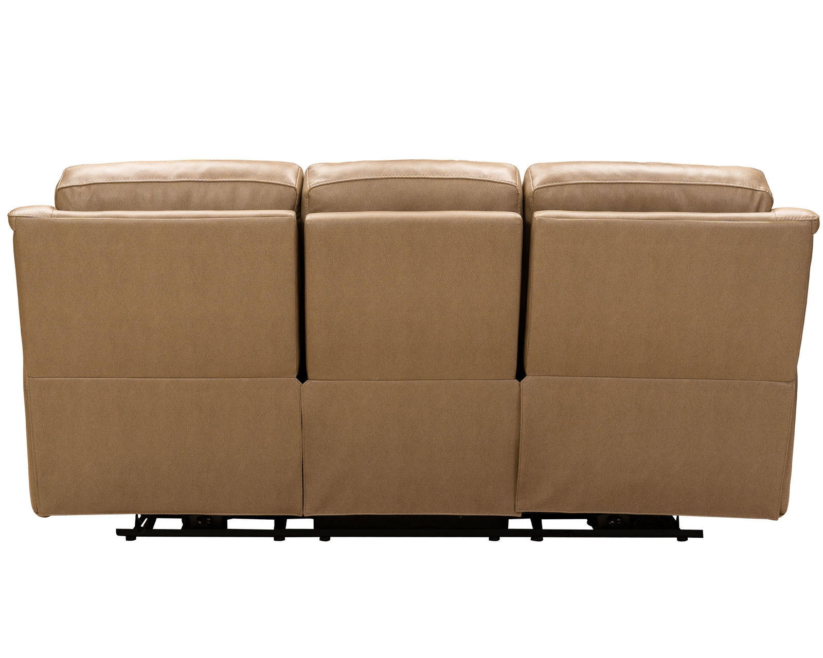 Kaden Leather Power Headrest - Power Lumbar Power Reclining Sofa (Taupe) - Image 8
