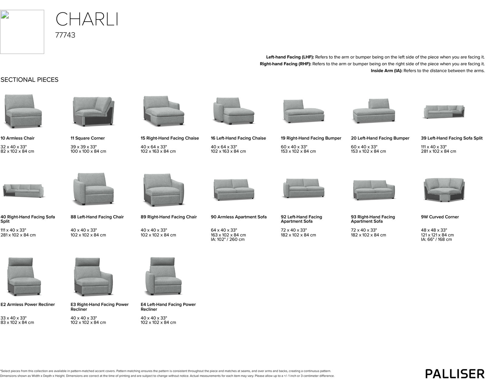 Charli 77743 Power Reclining Sectional (+50 fabrics) - Image 13