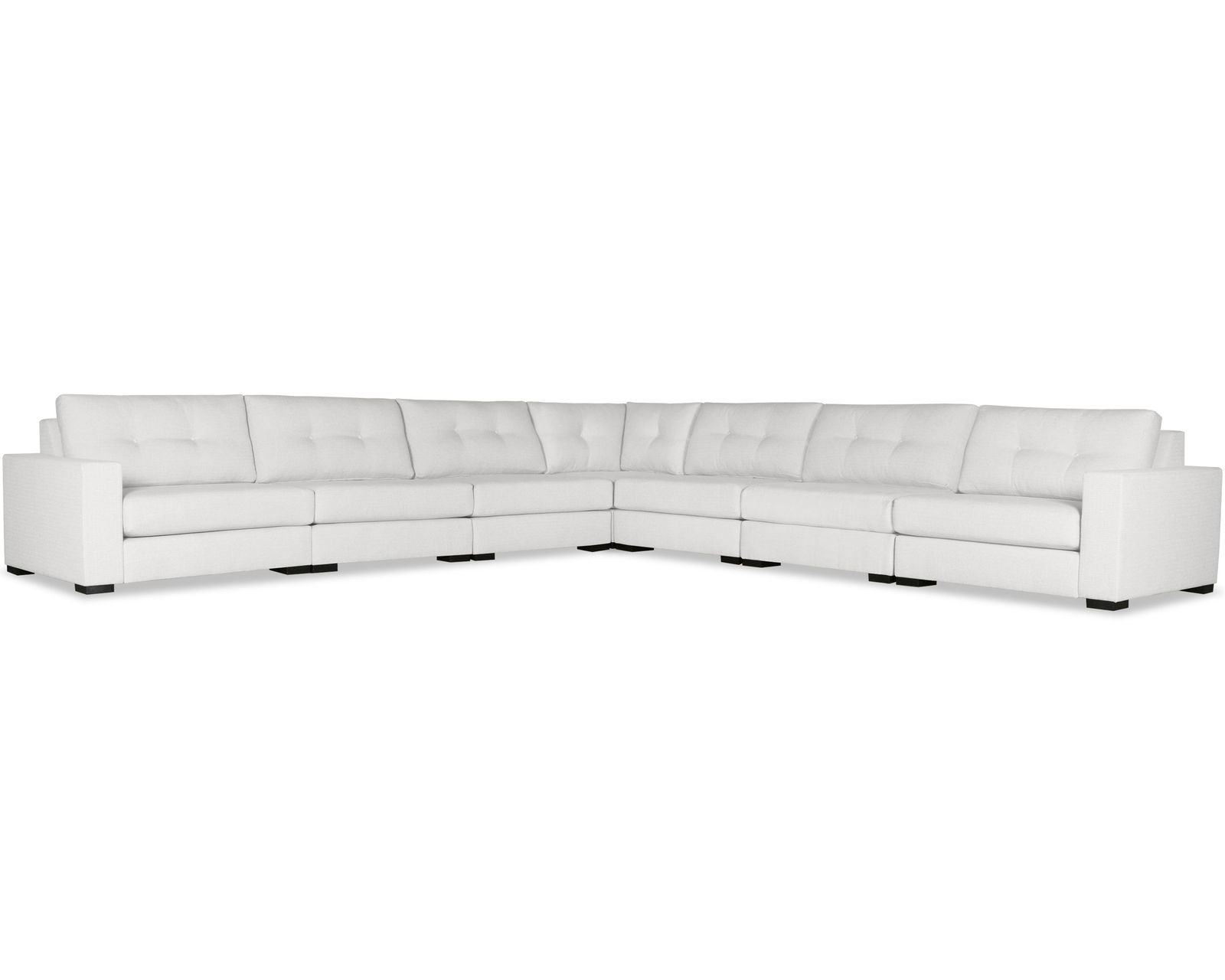 Veranda Buttoned 7 Pieces Modular Sectional (Choice of Colors) - Image 2