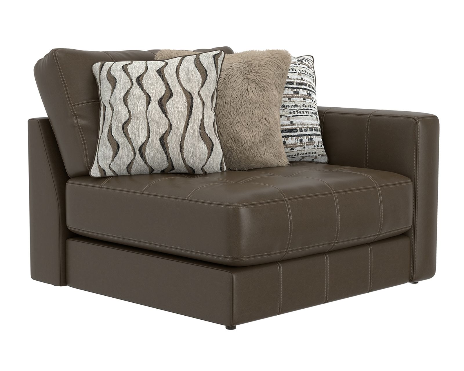 Siena Modular Top Grain Leather Sectional (includes pillows) - Image 14
