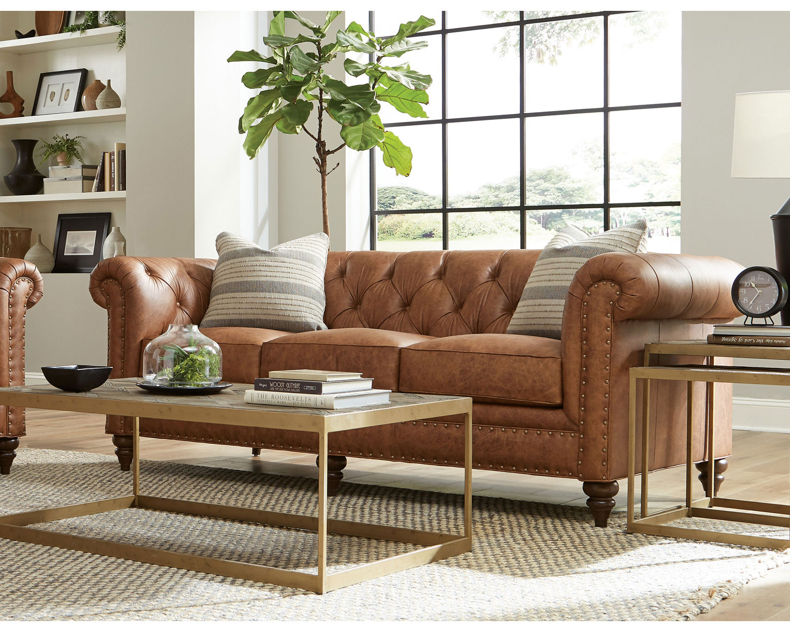 Chesterfield L7431 Leather Sofa (+40 leathers) 88" and 99" - Image 4